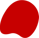 A red blob is shown on the black background.